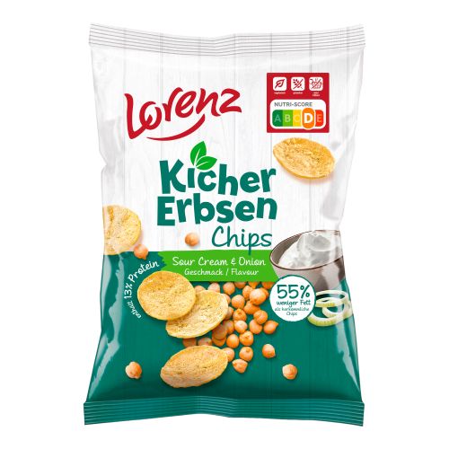 Chickpea Crisps Sour Cream 85g from Lorenz