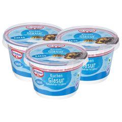 Dr. Oetker Kuchen Glasur Kakao 3er Pack