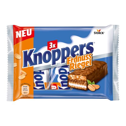 Knoppers peanut bar 3x40g