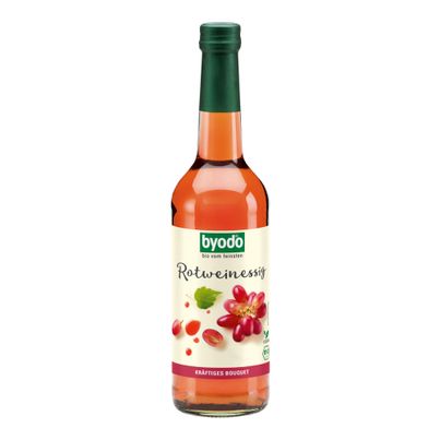 Bio Rotweinessig 6% Säure 500ml - 6er Vorteilspack von Byodo