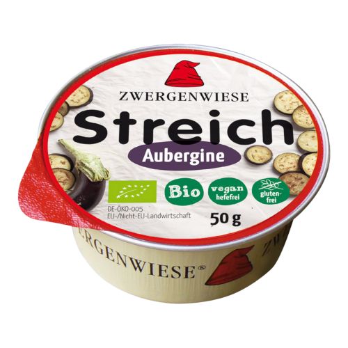 Organic Kleiner Streich Aubergine 50g - value pack of 12 from Zwergenwiese