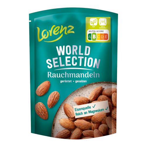 Rauchmandeln geröstet&gesalzen 100g von Lorenz