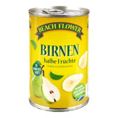Birnenhälften in Fruchtsaft 410g von Beach Flower