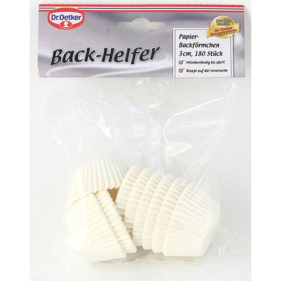 Dr. Oetker Papier-Backförmchen Weiß 180 Stück