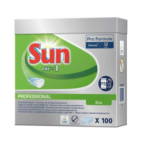 Sun Professional All in 1 ECO Spülmaschinentabs - 100 Tabs von Diversey