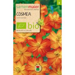 Bio Cosmea - Schmuckkörbchen orange  - Saatgut für zirka 15 Pflanzen