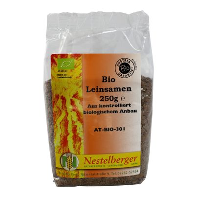 Bio Leinsamen ganz 250g - 10er Vorteilspack von Nestelberger