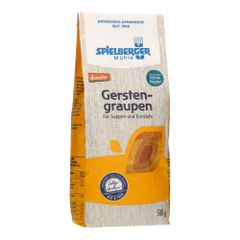 Bio Gerstengraupen Gerste geschält 500g - 4er Vorteilspack von Spielberger Mühle