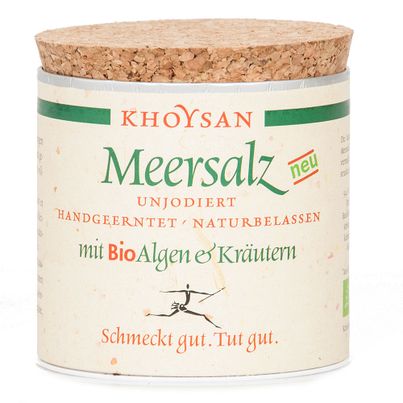 Meersalz mit Bio Algen und Kräutern Würzdose 200g von Khoysan