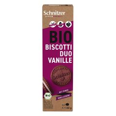 Bio Biscotti Duo Vanille 130g - 12er Vorteilspack von Schnitzer Glutenfreiheit