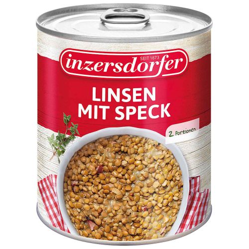 Inzersdorfer Linsen mit Speck 800g