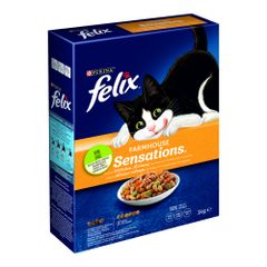 Sensations Huhn/Truthahn/Gemüs 1000g - 5er Vorteilspack von Felix Tiernahrung