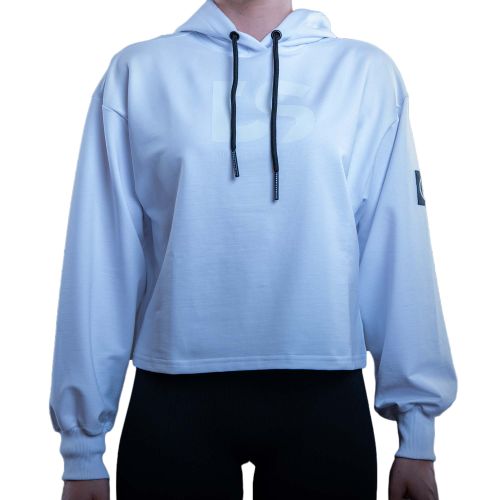 Dunkelschwarz Hoodie oversize W-3 DSFULL PLA white