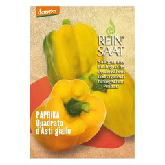 Bio Paprika Quadrato d'Asti giallo - 5er Vorteilspack von Reinsaat