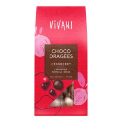 Bio Choco Dragees Cranberry 75g - 8er Vorteilspack von Vivani