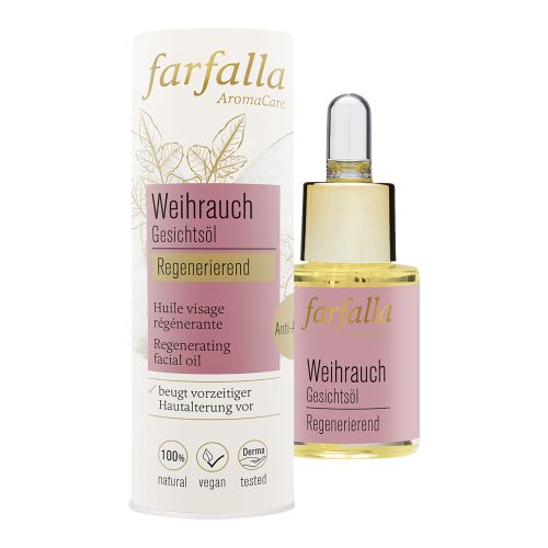 Organic incense facial oil 15ml from Farfalla