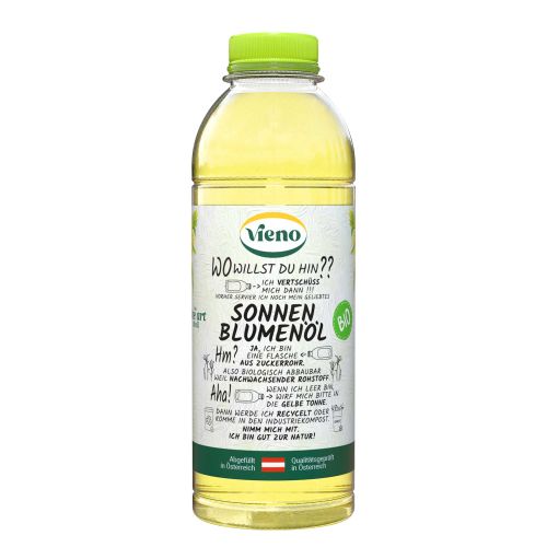 Bio Sonnenblumenöl - No Plastic 750ml von Vieno