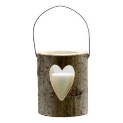 Holzlaterne mit Glas GrM 1Stück von Jeka