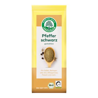 Bio Schwarzer Pfeffer gemahlen 50g von Lebensbaum