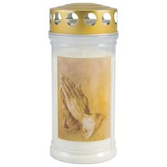 Grabkerze 'Betende Hände 4Tg 1Stück von Jeka