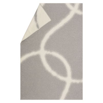 Cozy Blanket linear Color Soft Grey 135x200cm by David Fussenegger
