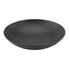 Lava Stone Black deep plates diameter 22cm - value pack of 6 from Creatable