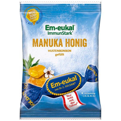 Em-eukal ImmunStark Manuka Honig Hustenbonbons gefüllt mit Vitaminen 75g