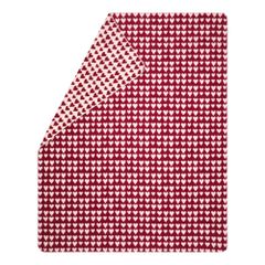Kuscheldecke Herzen Farbe Bordeaux 200x150cm von David Fussenegger
