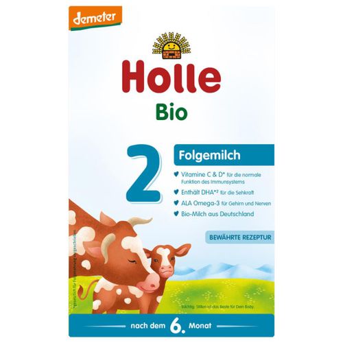 Bio Babymilch - Folgemilch 2 - ab 7 Monaten - 600g - 4er Vorteilspack von Holle