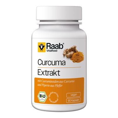 Bio Curcuma Extrakt Kapseln 90ct von Raab Vitalfood