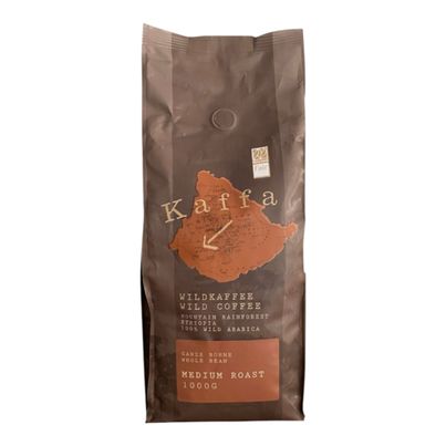 Bio Medium ganze Bohne 1000g - 6er Vorteilspack von Kaffa Wildkaffee