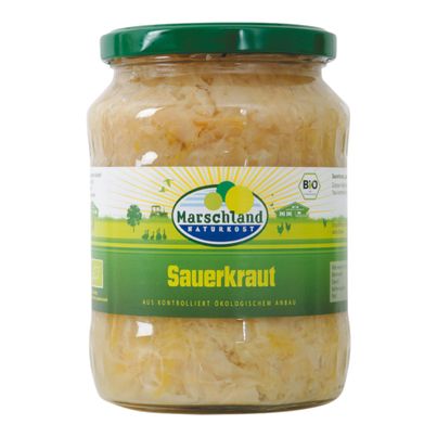 Bio Sauerkraut 720ml - 6er Vorteilspack von Marschland