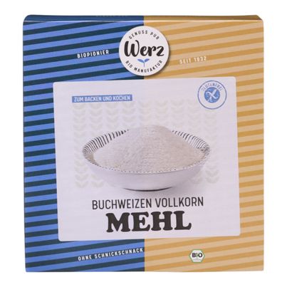 Bio Buchweizen Vollkorn-Mehl 1000g - 5er Vorteilspack von Werz