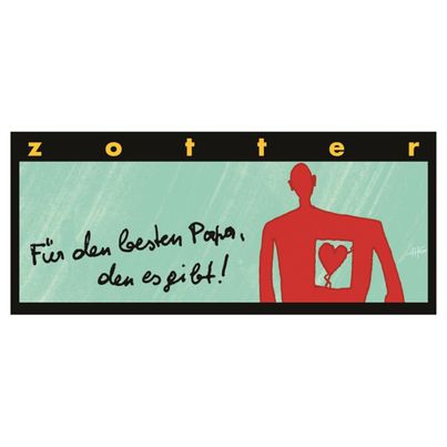 Organic chocolate for the best dad there are 70g - 10 pieces benefit pack from Zotter