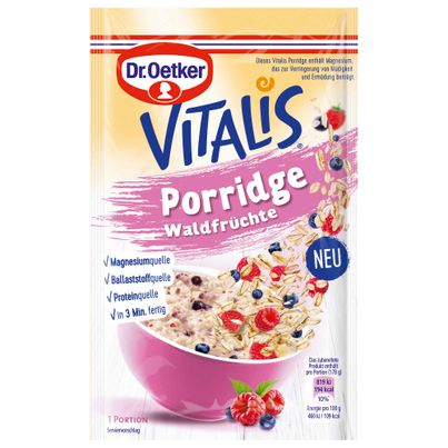 Dr. Oetker Vitalis Porridge Waldfrüchte 53g