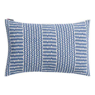 Leinen Kissenhülle Bordüre Farbe Marine 40x60cm von David Fussenegger