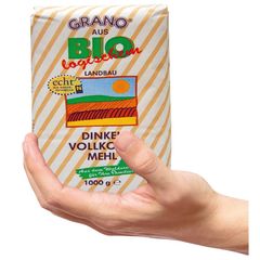 Bio Dinkel-Vollkorn-Mehl 1000g - 10er Vorteilspack von Dyk-Mühle