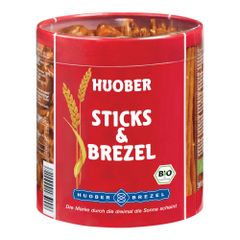 Organic sticks and pretzels 300g - value pack of 12 from Huober