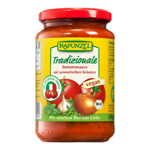 Bio Tomatensauce Tradizionale 340g - 6er Vorteilspack von Rapunzel