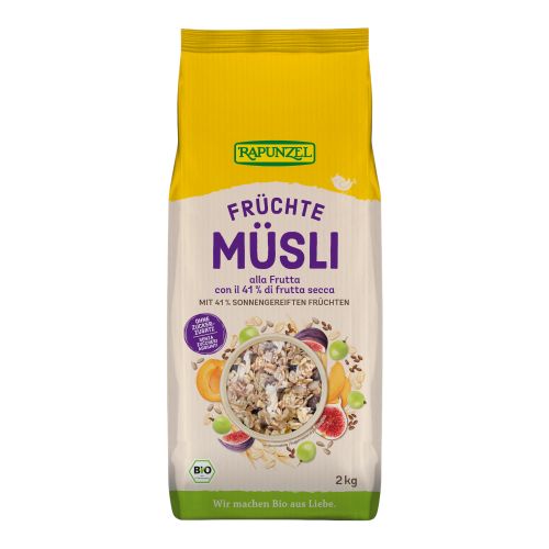 Bio Früchte Müsli 2000g - 5er Vorteilspack von Rapunzel Naturkost