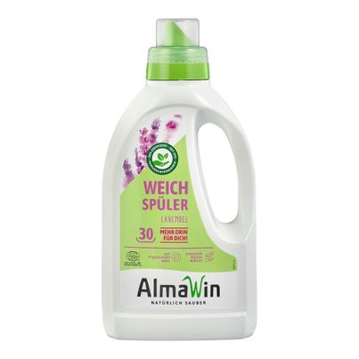 Bio Weichspüler Lavendel      30WG 750ml - 6er Vorteilspack von Almawin