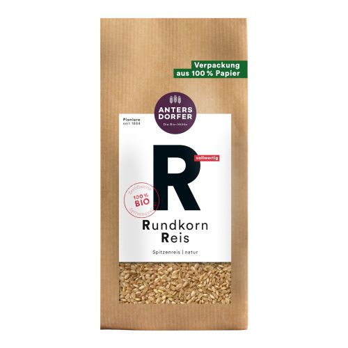 Organic short grain rice natural 1000g - value pack of 6 from Antersdorfer Mühle