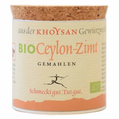 Bio Ceylon Zimt gemahlen Würzdose 100g von Khoysan