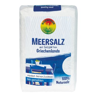Bio Meersalz fein a.Griechenland 1000g - 10er Vorteilspack von Bioenergie Wagner