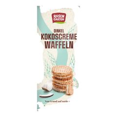 Bio Dinkel Kokoscreme Waffeln 65g - 6er Vorteilspack von Rosengarten