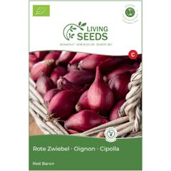 Bio Rote Zwiebel Red Baron 4.85g Saatgut von Living Seeds