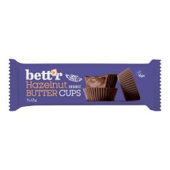 Bio Haselnussmus Cups 39g - 12er Vorteilspack von Bettr