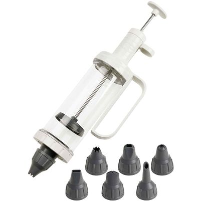 Dr. Oetker one-hand cooking syringe incl. 6 piping nozzles - 1 piece