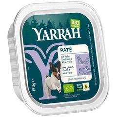 Bio Paté Truthahn Aloe Vera 150g - 12er Vorteilspack von Yarrah