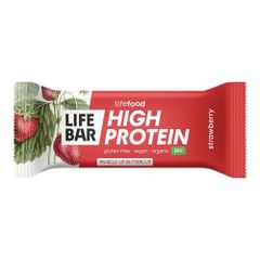 Bio High Protein Erdbeere 40g - 15er Vorteilspack von Lifebar